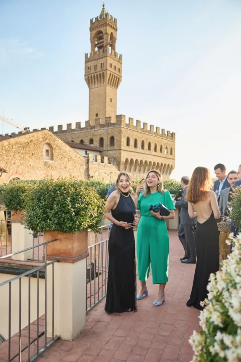 the extraordinaire florence palazzo gondi exclusive rooftop welcome event