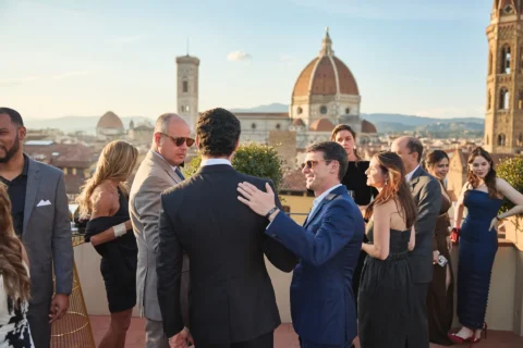 the extraordinaire florence palazzo gondi exclusive rooftop welcome event