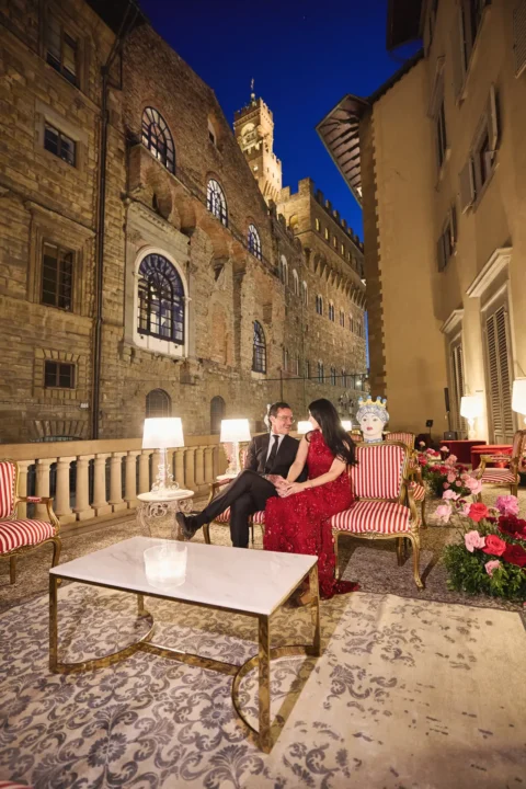 the extraordinaire florence palazzo gondi exclusive rooftop welcome event