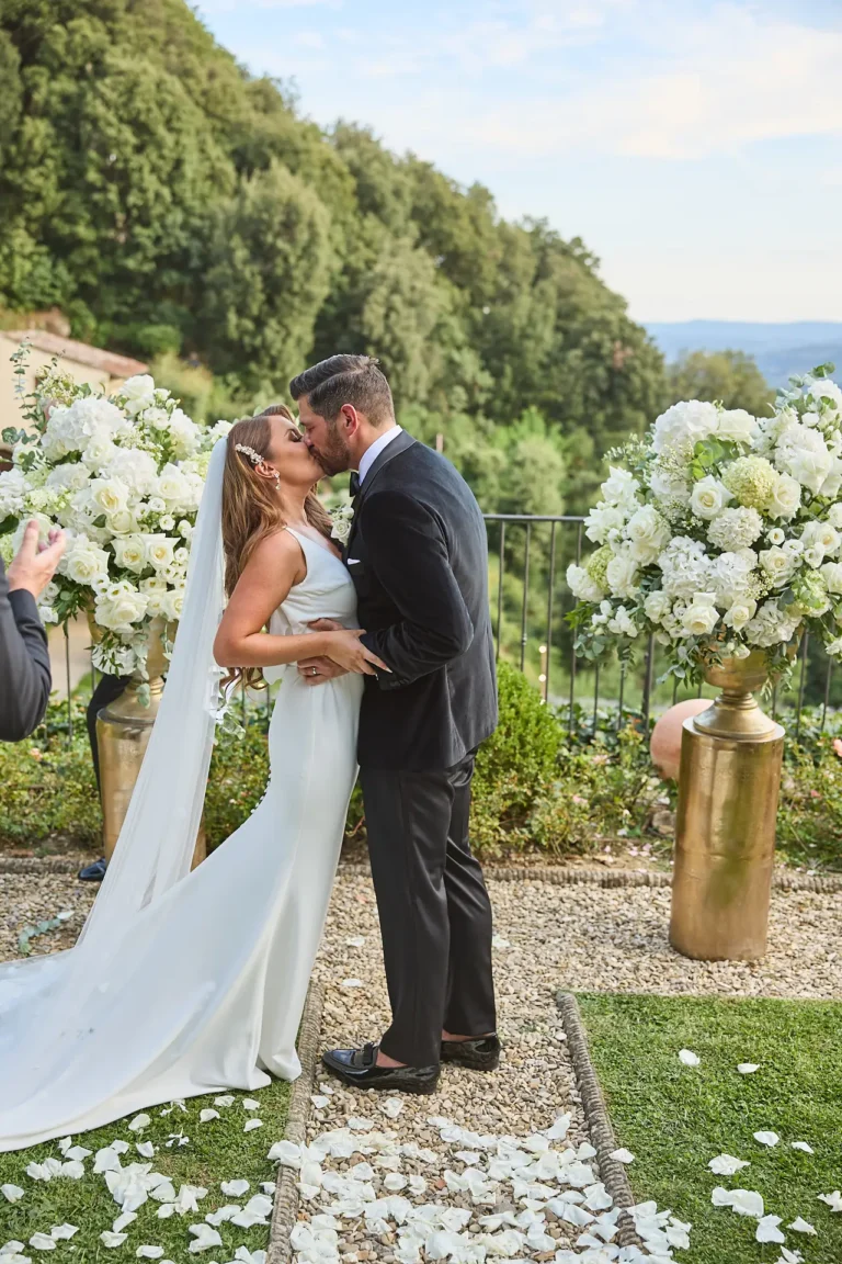 the extraordinaire florence villa san michele elegant garden wedding