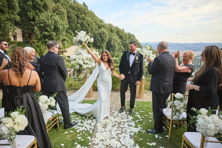 the extraordinaire florence villa san michele elegant garden wedding