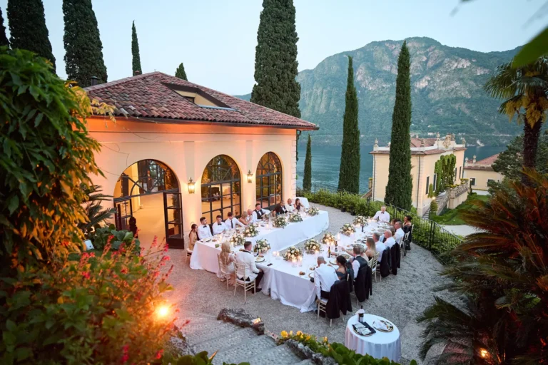 the extraordinaire lake como villa del balbianello outdoor dinner loggia segre
