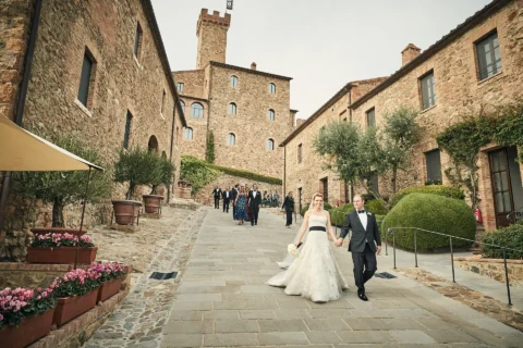 the extraordinaire tuscany castello di banfi brunello vineyard wedding
