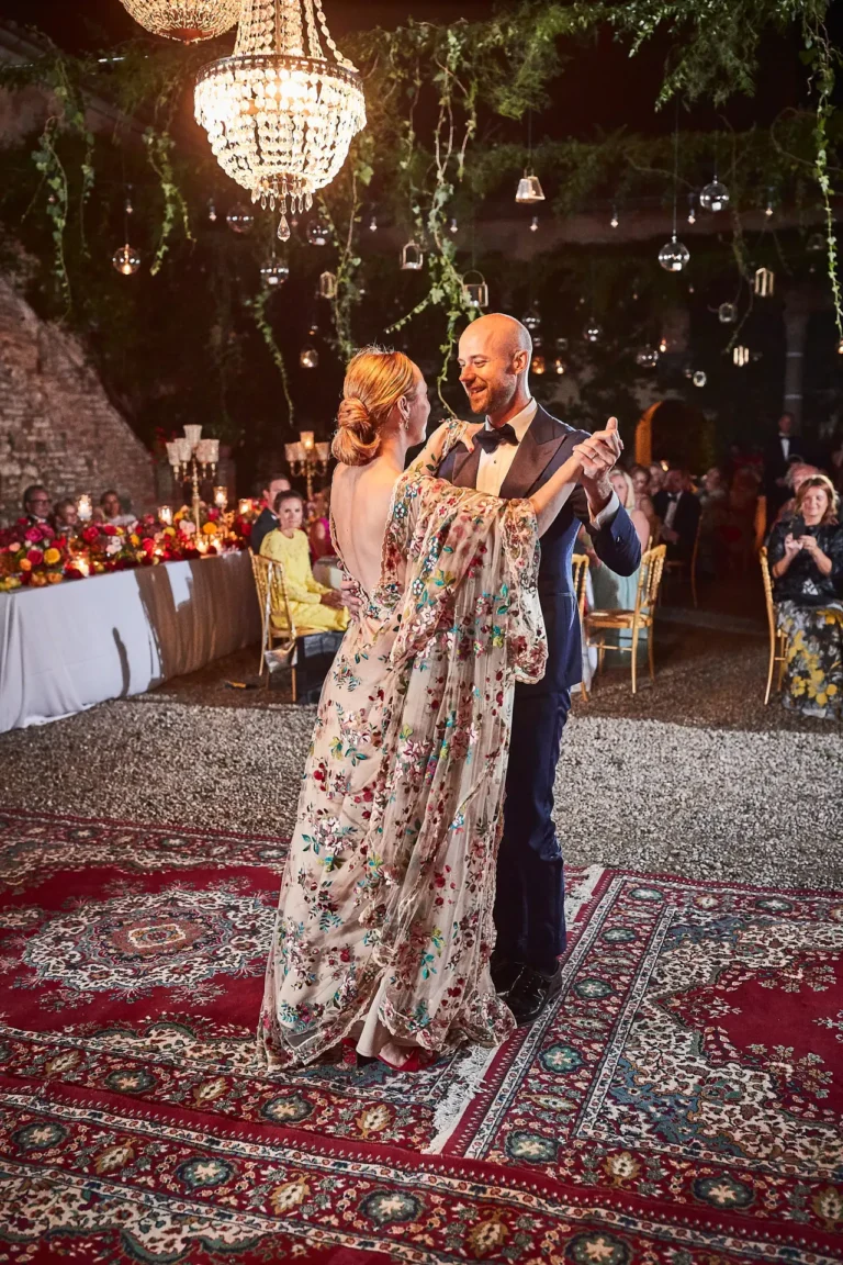 the extraordinaire tuscany first dance under chandelier