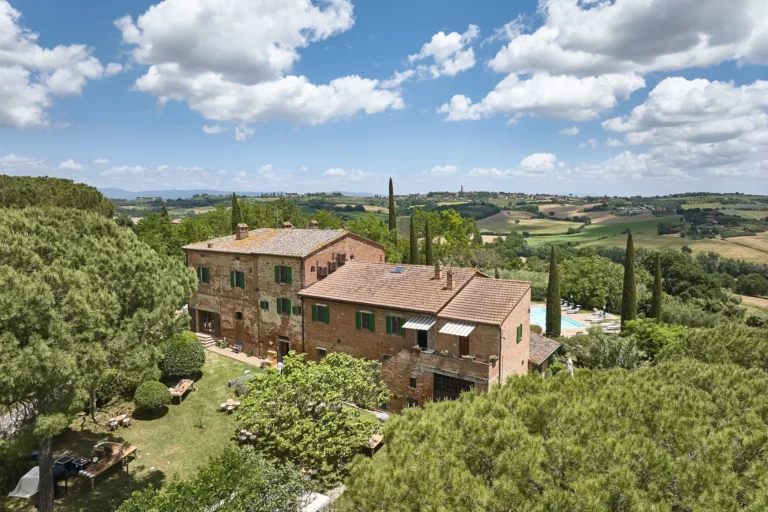 the extraordinaire umbria villa cozzano aerial view