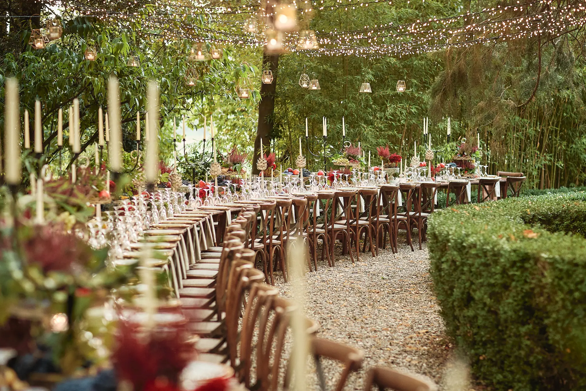 the extraordinaire borgo stomennano autumn dinner under the stars