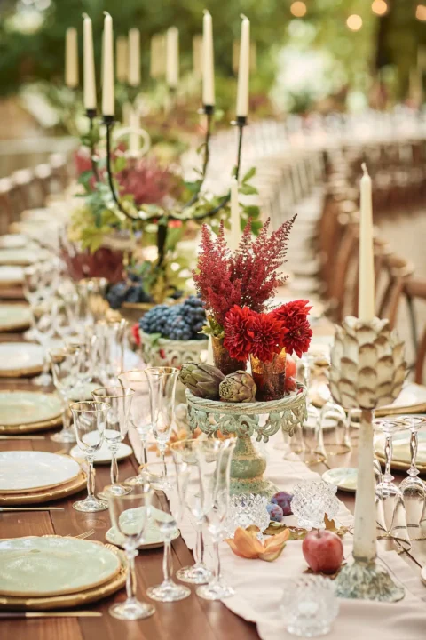 the extraordinaire borgo stomennano autumn dinner under the stars