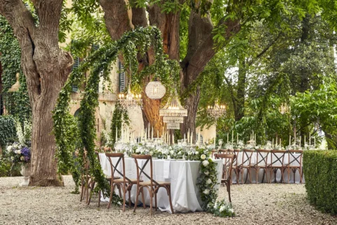 the extraordinaire borgo stomennano candlelit courtyard dinner