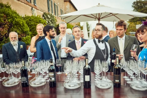 the extraordinaire borgo stomennano candlelit courtyard dinner