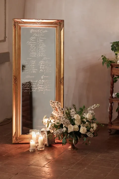 the extraordinaire borgo stomennano golden hour chuppah ceremony