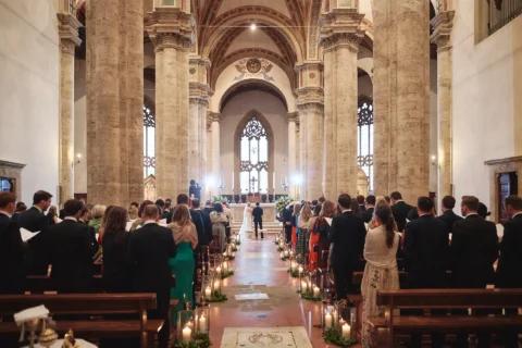the extraordinaire la foce pienza cathedral wedding
