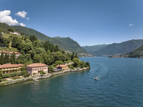 the extraordinaire lake como villa pizzo garden aisle chuppah ceremony
