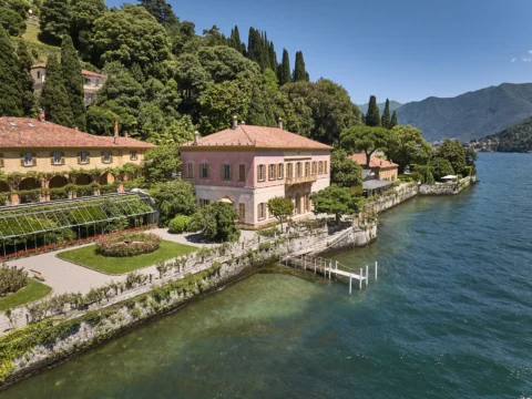 the extraordinaire lake como villa pizzo garden aisle chuppah ceremony