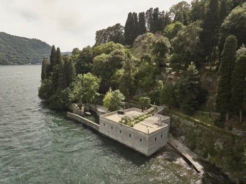 the extraordinaire lake como villa pizzo garden aisle chuppah ceremony