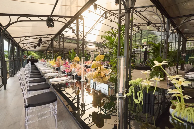 the extraordinaire lake como villa pizzo garden aisle chuppah ceremony