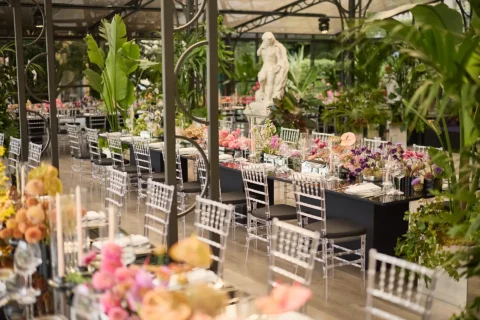 the extraordinaire lake como villa pizzo garden aisle chuppah ceremony