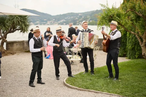 the extraordinaire lake como villa pizzo garden aisle chuppah ceremony