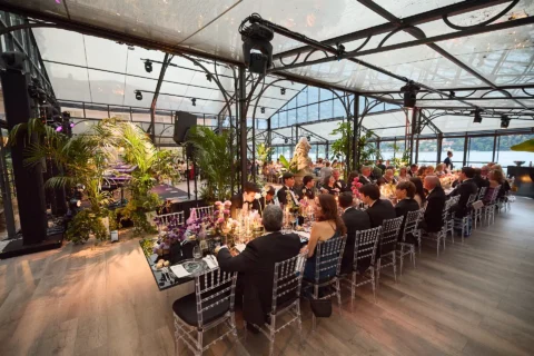 the extraordinaire lake como villa pizzo garden aisle chuppah ceremony