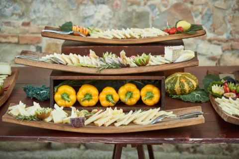 the extraordinaire tuscany borgo di castelvecchio family style welcome dinner