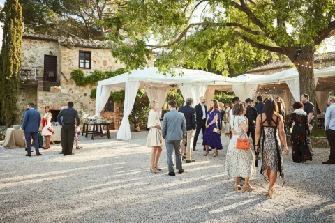 the extraordinaire tuscany borgo di castelvecchio family style welcome dinner