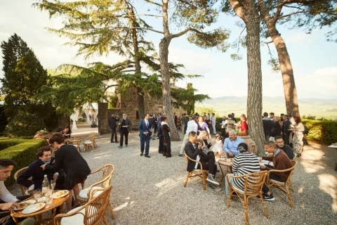 the extraordinaire tuscany borgo di castelvecchio family style welcome dinner