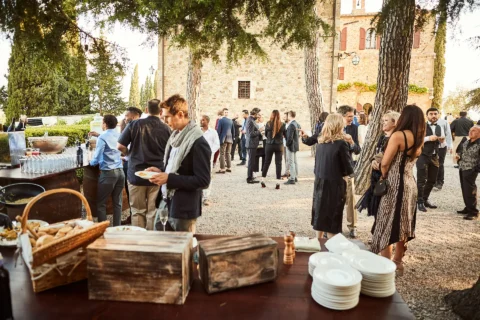 the extraordinaire tuscany borgo di castelvecchio family style welcome dinner