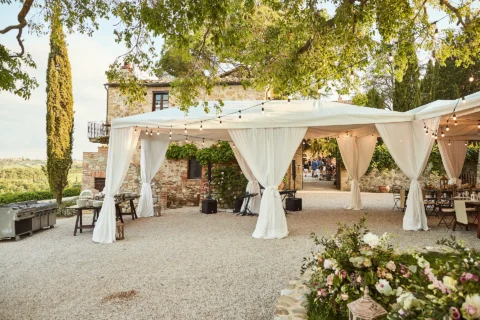 the extraordinaire tuscany borgo di castelvecchio family style welcome dinner