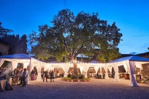 the extraordinaire tuscany borgo di castelvecchio family style welcome dinner