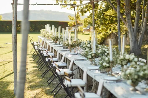 the extraordinaire tuscany castello di vicarello elegant garden soiree
