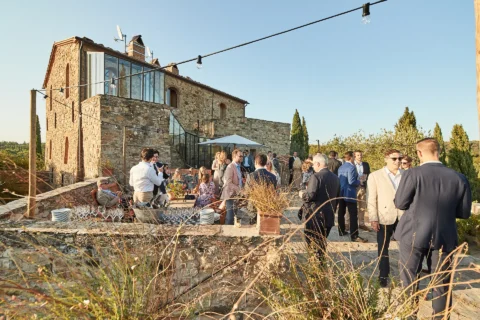 the extraordinaire tuscany castello di vicarello elegant garden soiree