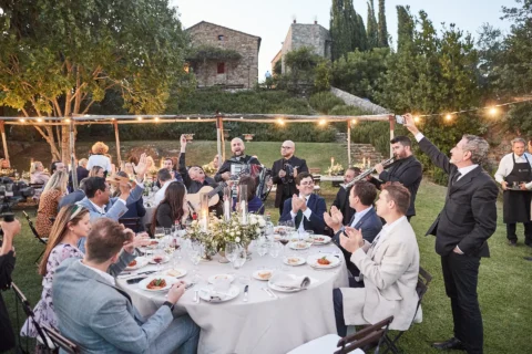the extraordinaire tuscany castello di vicarello elegant garden soiree