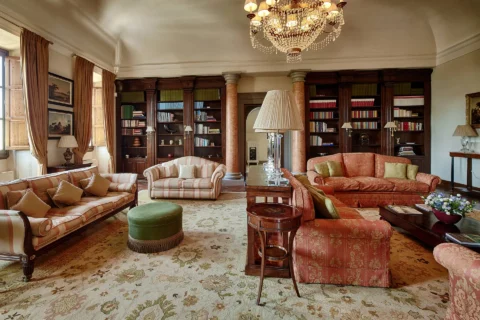 the extraordinaire tuscany il borrohistoric church ceremony