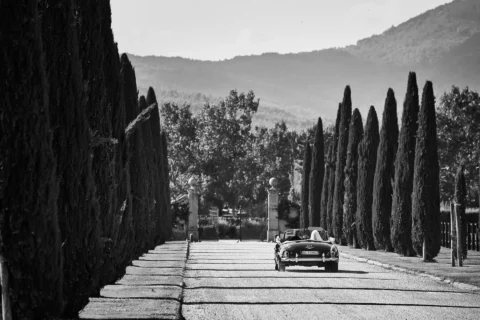 the extraordinaire tuscany il borrohistoric church ceremony