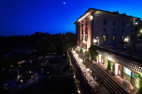 the extraordinaire tuscany il borrohistoric church ceremony