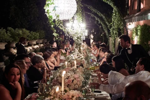 the extraordinaire tuscany il borrohistoric church ceremony