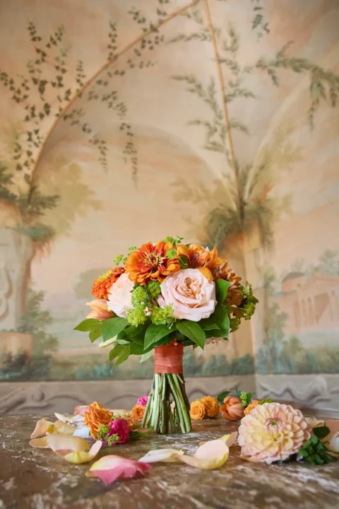 the extraordinaire tuscany villa catignano lemon garden ceremony