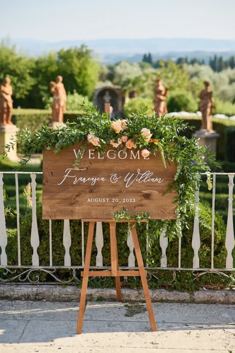 the extraordinaire tuscany villa catignano lemon garden ceremony