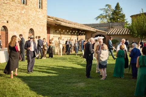 the extraordinaire tuscany villa catignano lemon garden ceremony