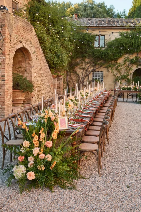 the extraordinaire tuscany villa catignano lemon garden ceremony