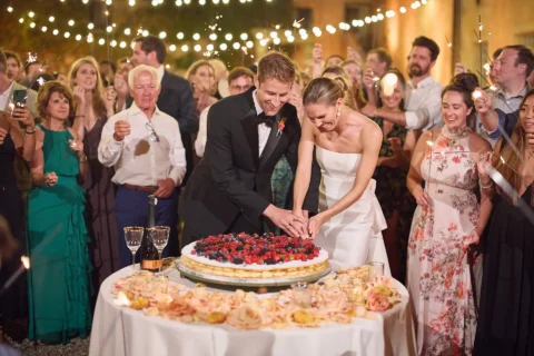 the extraordinaire tuscany villa catignano lemon garden ceremony
