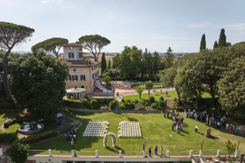 the extraordinaire umbria villa valentini bonaparte enchanting garden wedding