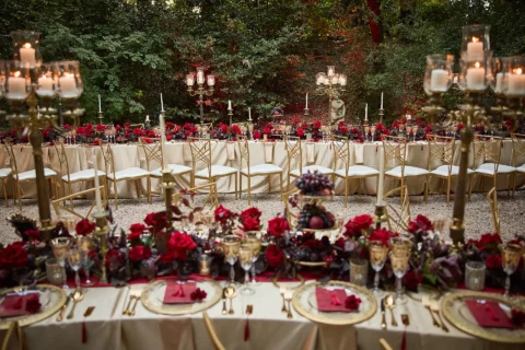 the extraordinaire umbria villa valentini bonaparte white and red welcome party