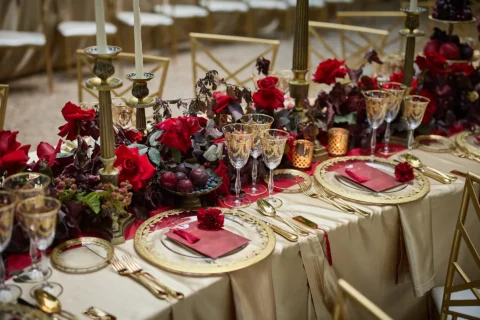 the extraordinaire umbria villa valentini bonaparte white and red welcome party