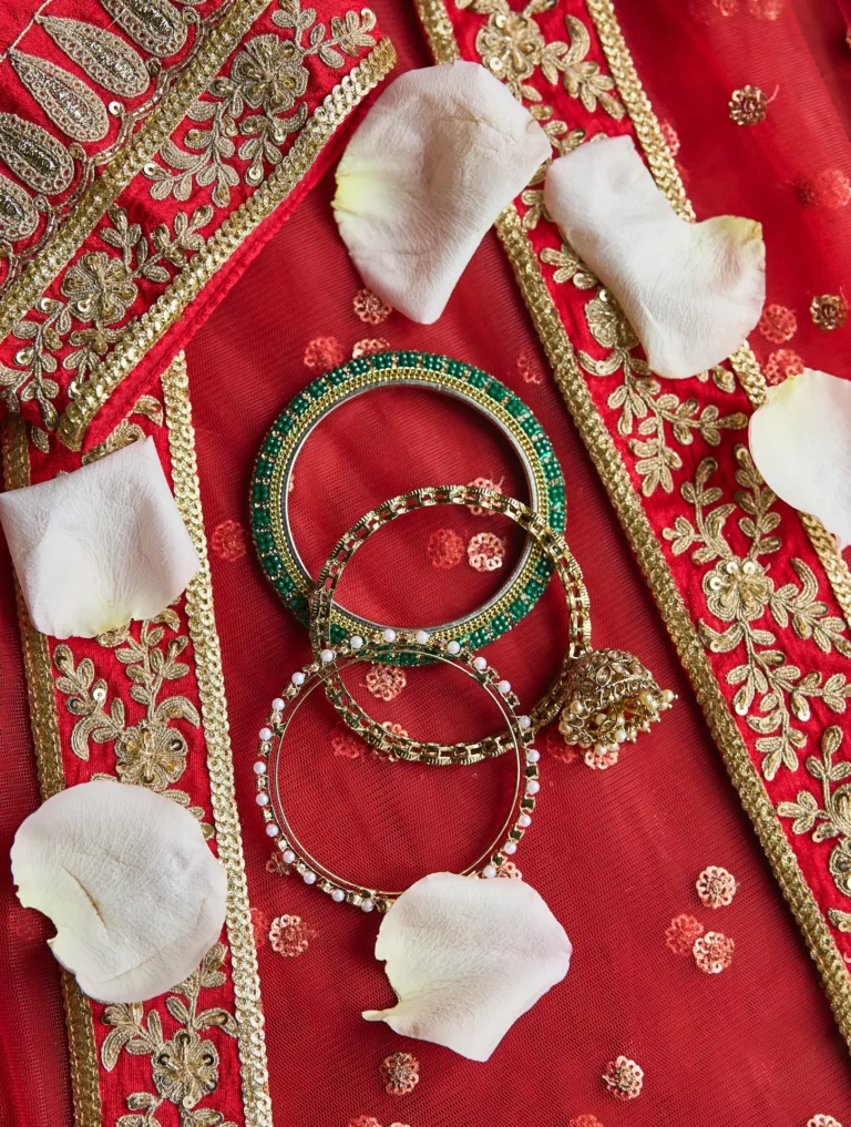the extraordinaire indian wedding accesories on lehenga saree